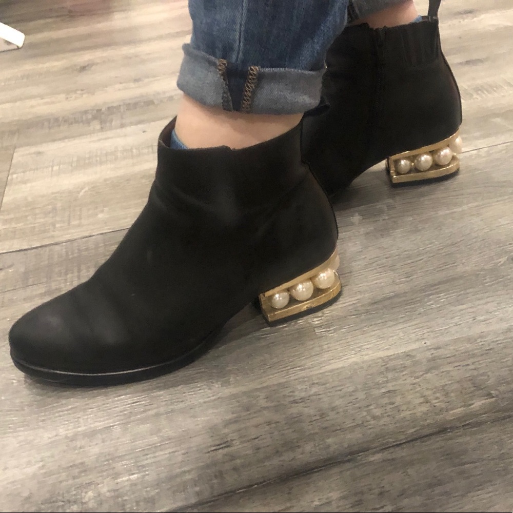 Jeffrey Campbell Metcalf Embellished Ankle Bootie